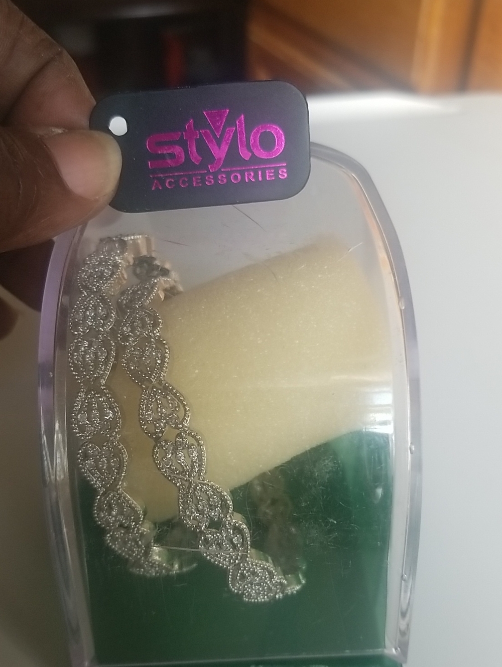 Stylo Accessories Silver Rhinestone Bracelet